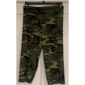Rothco Camo Capri Leggings Stretch Active Army Green